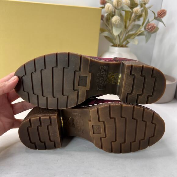 L'Artiste by Spring Step Fallinluv Leather Boot Bordeaux Multi Women 4.5-5 NWB - Picture 9 of 11